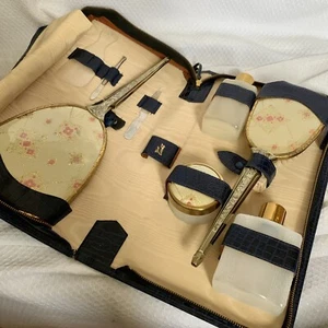 Vintage Coronet Travel Vanity Set ~ Complete 8 Pc Set - Picture 1 of 12