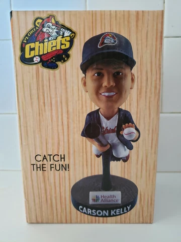 2018 Peoria Chiefs Carson Kelly Bobblehead - NIB Cover
