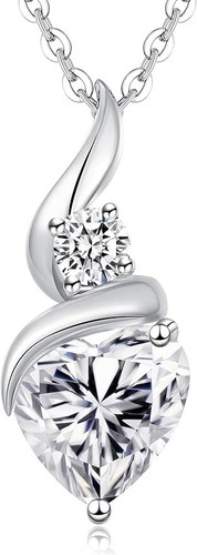 UNDERCOVER LOUISA SECRET Collane Donna Argento Sterling 925 Fiamma Love Cuore Birthston