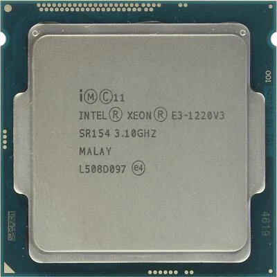 Procesador CPU Intel Xeon E3-1220 V3 4 núcleos 3,1 GHz 8M Socket LGA 1150 SR154 80 W Foto 1 de 4