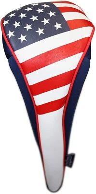 USA Patriot Golf Zipper Head Cover Driver #1 Headcover Neoprene Style Patriotic - Image 1 of 4