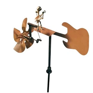 Molino de viento para guitarrista metal tambor molino de viento decoración interior exterior - Imagen 1 de 8