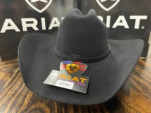 Ariat Men's Fine Felt Hat Black 6X Hat Made in USA - A7630201 - Picture 1 of 1