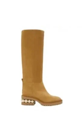 NICHOLAS KIRKWOOD Womens Beige Ankle Pull-Tab Casati Leather Riding Boot 39$1300 - Image 1 of 4