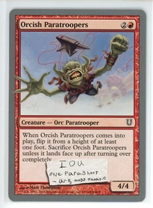 ORCISH PARATROOPERS Unhinged #83 UNH(LP)(MTG) - Picture 1 of 1