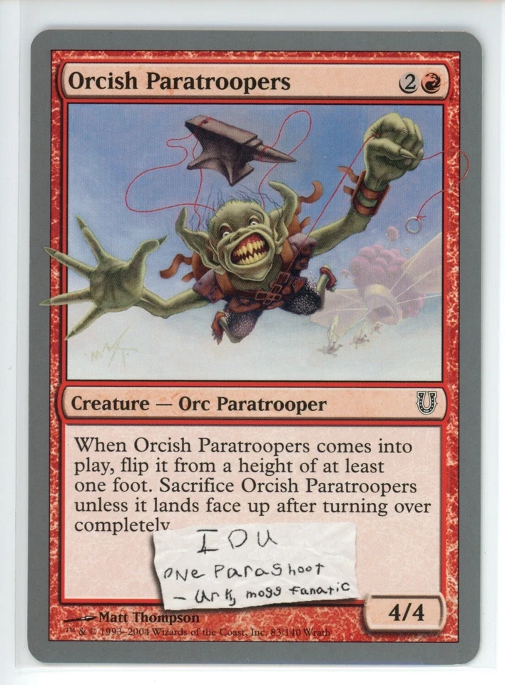 ORCISH PARATROOPERS Unhinged #83 UNH(LP)(MTG) - Image 1 of 1