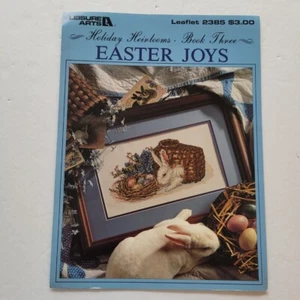 Easter Joys Cross Stitch Pattern Leisure Arts Leaflet 2385 Rabbit Bird Nest - Picture 1 of 2