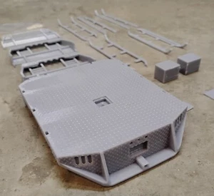 3D Printed 1/25 Bradford Built flat deck, 104mm width, Dually Version - Picture 1 of 8