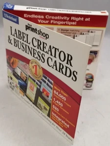 Vintage NIB Broderbund Printshop Label Creator & Business Cards - Picture 1 of 3