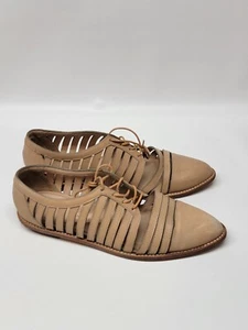 Loeffler Randall  Women’s shoes lace up brown casual pointed toe SIZE 7B - Picture 1 of 10