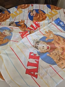 COMPLETE SET! ALF Sheet Set Twin Bed 1987 Vtg 80s Flat Fitted Sheet Pillow Case - Picture 1 of 4