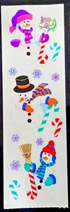 Sandylion VTG Shiny CHRISTMAS SNOWMAN Scrapbooking Stickers E32 *Retired Design* - Picture 1 of 1