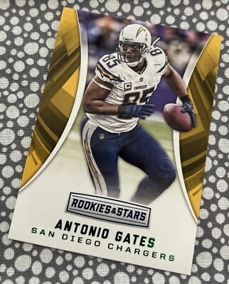 2016 Panini Rookies & Stars Green Foil Antonio Gates San Diego Chargers #45 - Image 1 of 2
