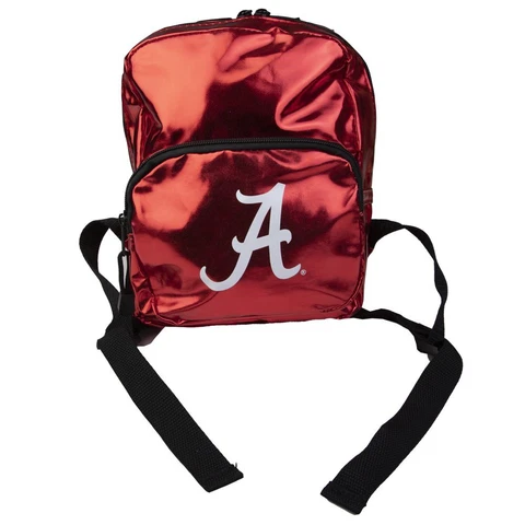 NCAA Alabama Crimson Tide Shinny Mini-Backpack 9" x 7.5" x 3.25" Cover