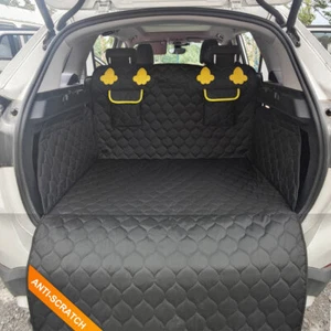 Protector de forro de bota de coche para mascotas para perros cubierta de bota de coche impermeable negro antideslizante - Imagen 1 de 11