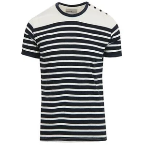 NEW MADCAP MENS RETRO 60s 70s MOD STRIPED BRETON TOP T-SHIRT Le Beat MC470 - Picture 1 of 4