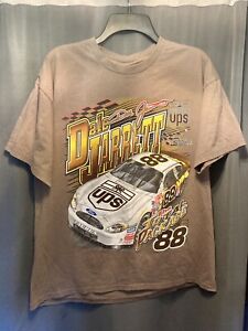 Vintage Dale Jarrett #88 UPS Graphic T Shirt Size M Chase Authentics NASCAR