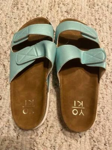 Women green sandal shoes size 10,11 NWT - Picture 1 of 6