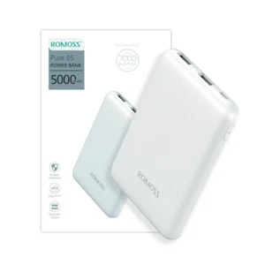 ROMOSS Pure-05 PD18w & 5000mAh , Fast Charge Slim Portable PowerBank - Picture 1 of 7