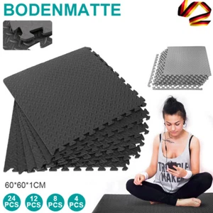 4/8/12/24stk 60 x 60cm Bodenmatte Puzzlematte EVA Unterlegmatte Bodenschutzmatte - Bild 1 von 26