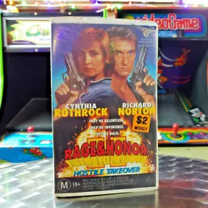 Rage And Honor II Hostile Takeover VHS Video - Big Box Ex Rental Clamshell RARE - Picture 1 of 4