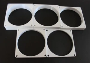 92mm White HIGH FLOW Fan Spacer 5mm-25mm Thickness - Picture 1 of 6