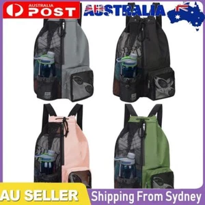Soccer Carrying Bag Thickened Mesh Basketball Bag Comfortable for Outdoor Sports - Picture 1 of 16