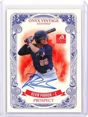 2021 Onyx Vintage Extended KEVIN PARADA ARC RC Rookie AUTO Autograph BLUE /400 - Image 1 of 2
