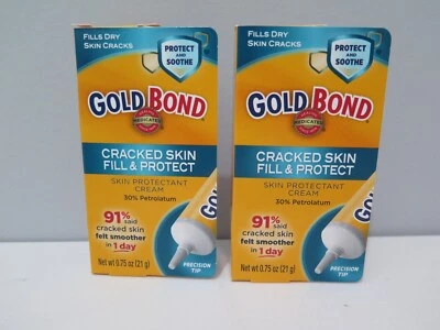 (2 PACK) Crema medicinal Gold Bond para la piel agrietada 0,75 oz., rellena y protege la piel Foto 1 de 2