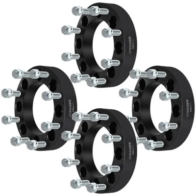 4PC 1.5" 8x6.5 to 8x180 Wheel Adapters Spacers for Chevrolet Express GMC Sierra - Image 1 of 4