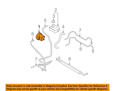 Used Power Steering Pump fits: 2004 Volvo XC90 5 cylinder Grade A - Image 1 of 3