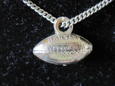 Harvard Football Necklace Plastic Vintage Cover