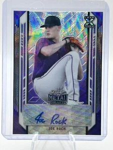 JOE ROCK 2021 LEAF METAL DRAFT WAVE PURPLE AUTO 14/15 #BA-JR1 JT - Picture 1 of 3