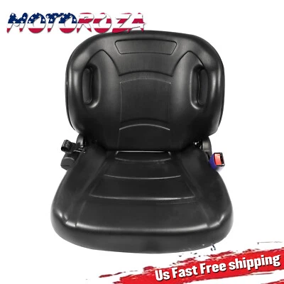 MOTOROZA Universal Tractor Seat Wrap-around Forklift Seat Adjustable Back Seatbelt