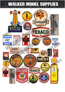  1:24 scale Pre-cut Vintage style Garage sign matte stickers model car. 6 - Picture 1 of 1