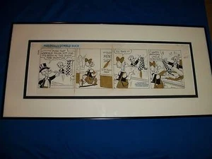 DONALD DUCK Original ART Newspaper Comic STRIP Disney UNCLE SCROOGE McDUCK 1974 - Picture 1 of 1