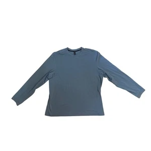 Men XXL Lululemon Zeroed In Long-Sleeve Shirt Crewneck Blue Tee Top - Picture 1 of 5