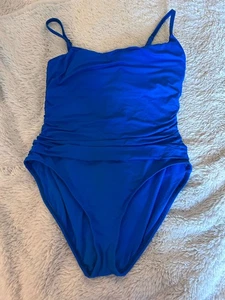 LaBlanca Blue OnePiece Swimsuit w/Adjustable Straps & Lightly PaddedCups.Size 14 - Picture 1 of 4
