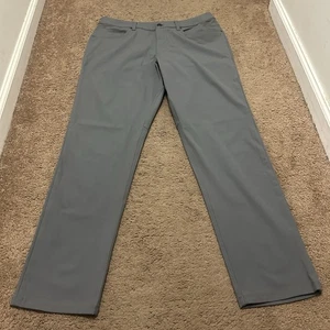 Lululemon Herren grau ABC Hose Größe 34 31" Schrittlänge 6 Taschen - Bild 1 von 9