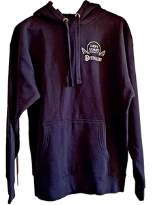 NEW Left Coast Brewing Distillery Hoodie Black Sweatshirt L Handcrafted Spirits - Picture 1 of 4