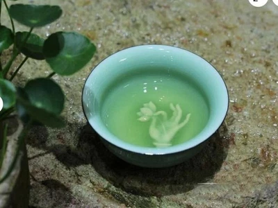 Juego de té China Longquan Celadon Kung Fu taza de té bergamota loto 50cc 1 pieza Foto 1 de 4