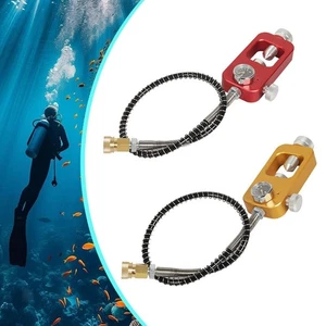 Diving Tank Refill Adapter Large to Small Bottles with Easy to Read Gauge - Picture 1 of 15
