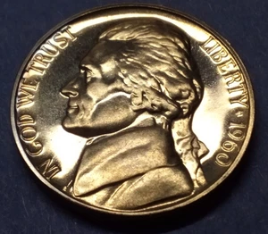 1960 Jefferson Nickel-UNC. Full Steps - Picture 1 of 9