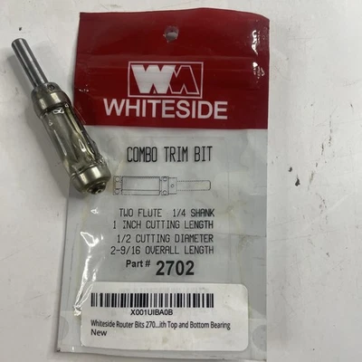 Whiteside Router Bits 2702 Combination Flush Trim Bit. FREE SHIPPING - Image 1 of 3
