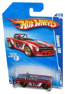 Hot Wheels Faster Than Ever '10 Red Triumph TR6 Toy Car 131/240 - Picture 1 of 1