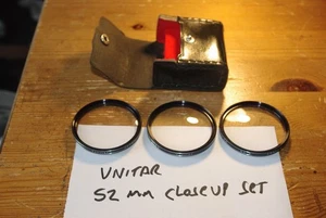Vivitar 52mm Close Up Lens Set 1, 2 & 4 with case - Picture 1 of 6