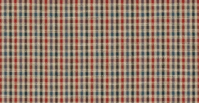 Mulberry Lee Jofa Small Check Fabric- Babington Check Red Blue 2.30yd FD810.V110 - Image 1 of 2