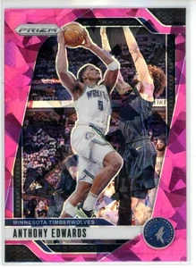 Panini Prizm Anthony Edwards #100 Pink Cracked Ice Prizm 2024-25 - Imagen 1 de 2