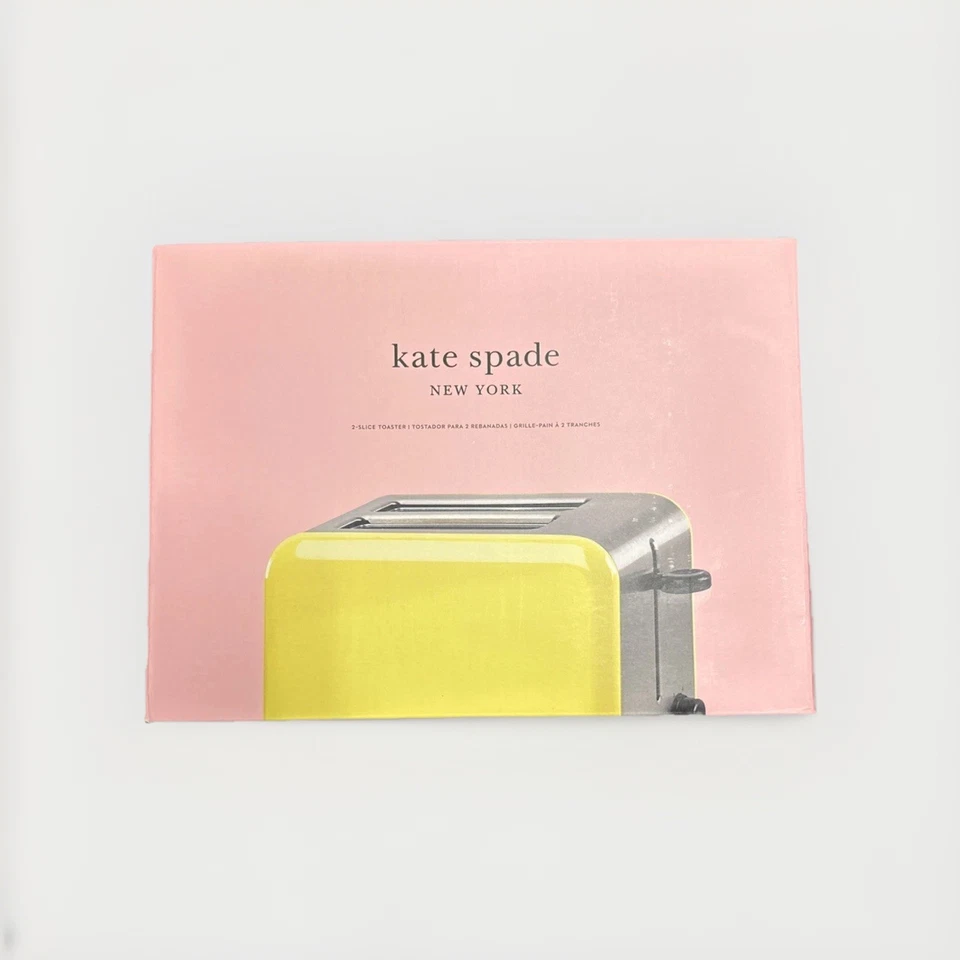 Kate Spade New York Good Taste Enamel 2-Slice Toaster, Yellow - NIB SEALED Foto 1 de 1