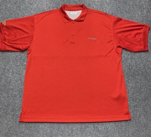 Columbia PFG Polo Shirt Mens XL Red Four Roses Bourbon Fishing Vented Mesh Promo - Picture 1 of 11